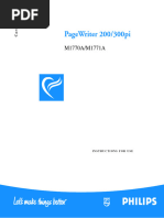 Philips PageWriter 200-300pi Cardiograph - User Manual