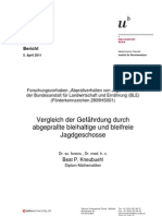 Kneubuehl, Beat, Vergleich der Gefährdung durch abgeplrallte bleihaltige und bleifreie Jagdgeschosse