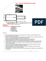 Step Turning in Lathe