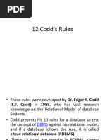 12 Codds Rules N FDs