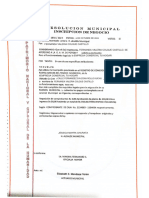 Resolucion Municipal de Inscripcion Del Negocio