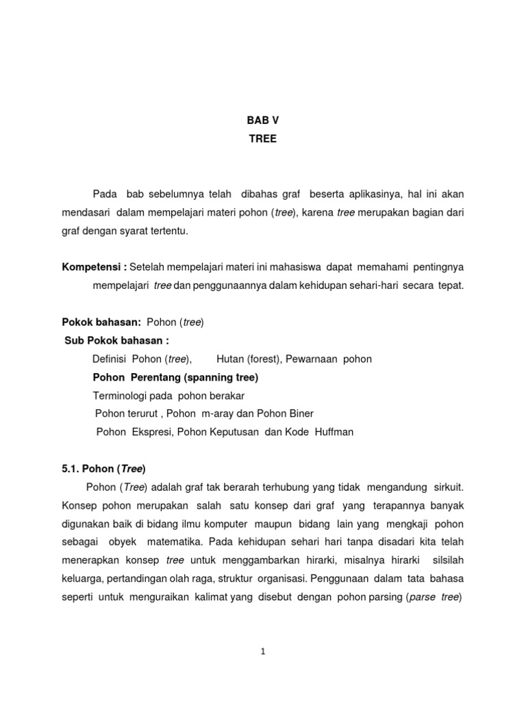 Konsep dan Aplikasi Pohon dalam Graf | PDF