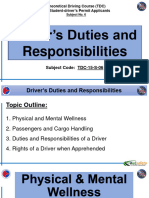 TDC-15-S-06 Driver's Duties and Responsibilities (Version 3 2021)