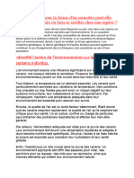 Pour Quelles Raisons La Forme D'un Caractère Peut-Elle Devenir Majoritaire Ou Bien Se Raréfier Chez Une Espèce ?