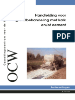 Handleiding Voor Grondbehandeling Met Kalk En/of Cement