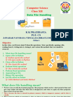 Data File Handling