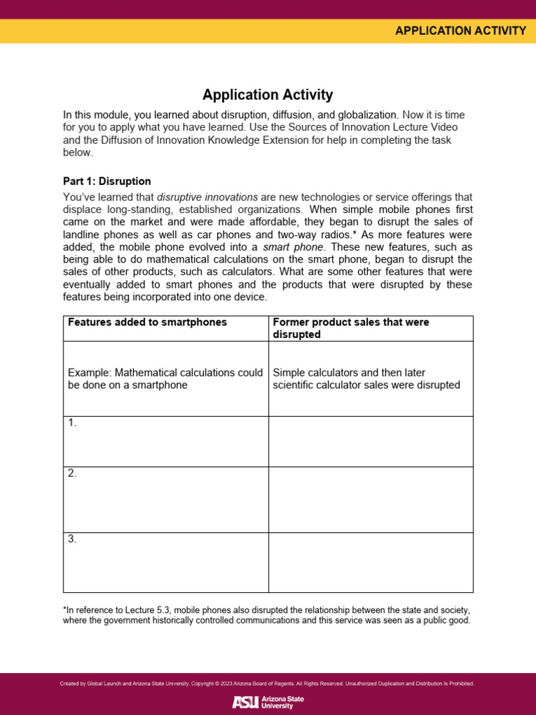2.7 Application Activity | PDF | Smartphone | Innovation