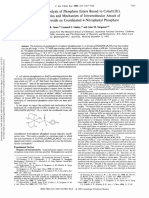 Jones Et Al 2002 Hydrolysis of Phosphate Esters Bound To Cobalt (Iii) Kinetics and Mechanism of Intramolecular Attack of