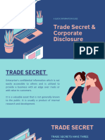 Trade Secret & Corporate Disclosure