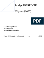 Physics (0625) 2023-2019 (Practical)