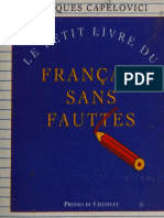 Le Petit Livre Du Français Sans Fautes - Capelovici, Jacques, 1932 - .. - 2000 - Paris - Presses Du Châtelet