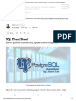 SQL Cheat Sheet