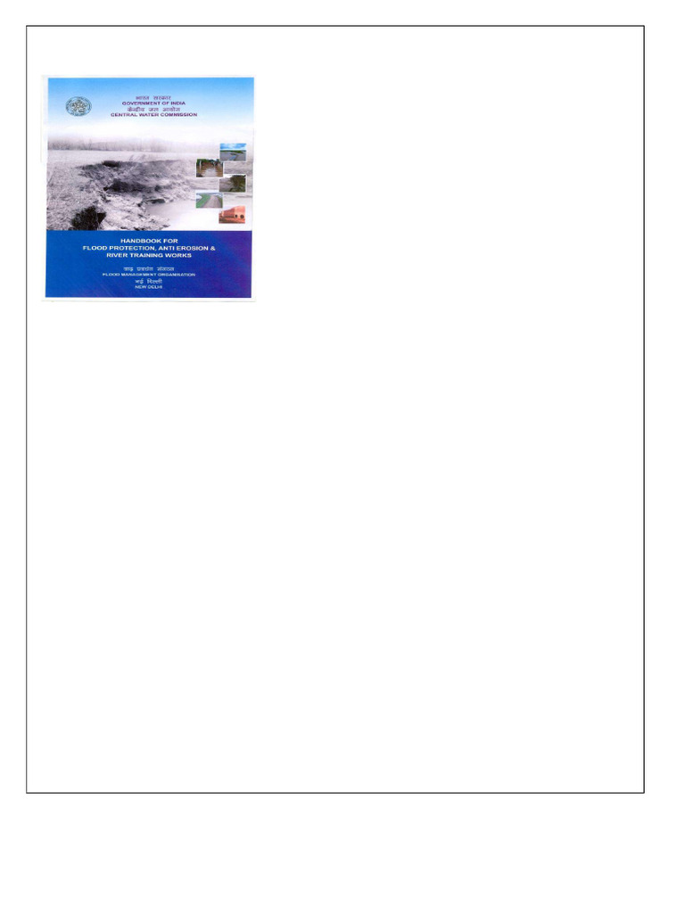 Handbook For Flood Protection Anti Erosion River Training Works Pdf