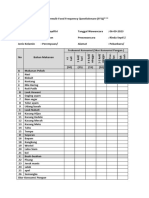 Formulir Food Frequency Questioinnare