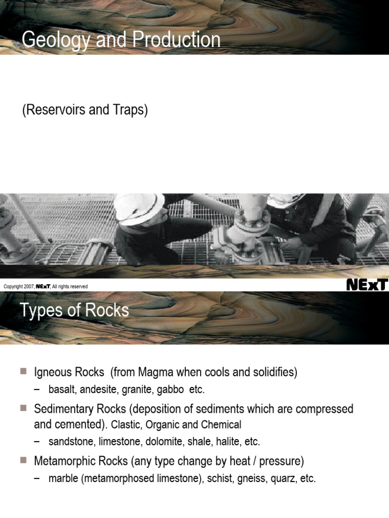 02-Geology and Production | PDF | Rock (Geology) | Petroleum Reservoir