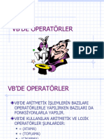 Vb'de Operatörler