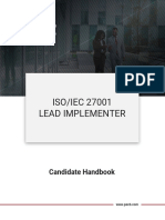 Pecb Candidate Handbook Iso 27001 Lead Implementer MC
