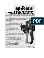 Cheap Jeans vs. The Army. Formative Assessment