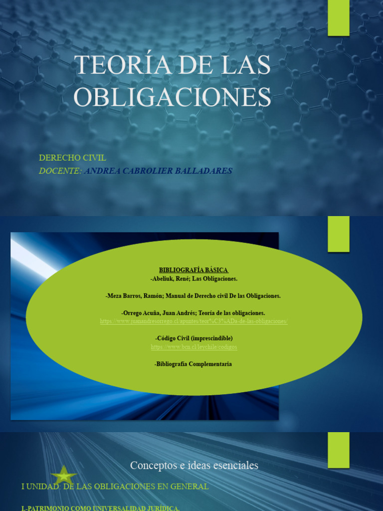Teoría de las Obligaciones en Derecho Civil | PDF