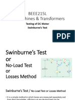 BEEE215L - Module-3 - Lecture-19 - Testing of DC Motor - Swinburne's