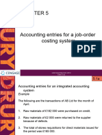 Chapter 5 Accounting Entries For A Job Order Costing System