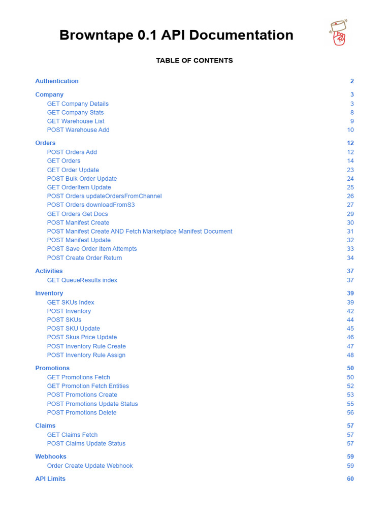 Browntape API v0.1 Documentation | PDF | Password