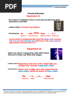 Grade 8 Practical Revision: Dr. Nermien Ismail Schools