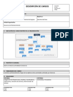 Perfil de Cargo Subgerente de Mantenimiento de Equipos