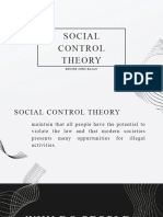 Social Control Theory Reiner Bajan