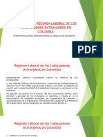 Régimen Laboral de Los Trabajadores Extranjeros en Colombia