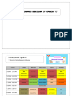 Horario Escolar 2024