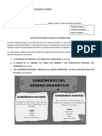 Guia de Género Dramatico Segundo Medio B