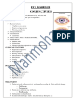 Conjunctivitis, Cataract, Galucoma