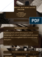 Kepemimpinan, Dan Kekuasaan Politik