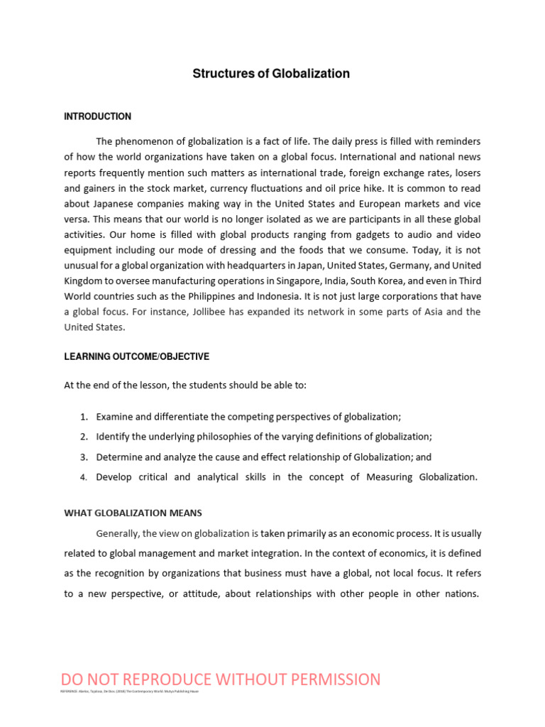 Understanding Globalization Dynamics | PDF | Globalization | The United ...