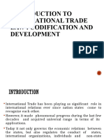 Introduction To International Trade Law