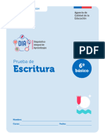 Prueba Escritura Diagnostico 2024 6 Basico