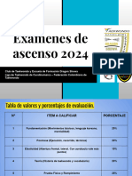 Exámenes de Ascenso 2024