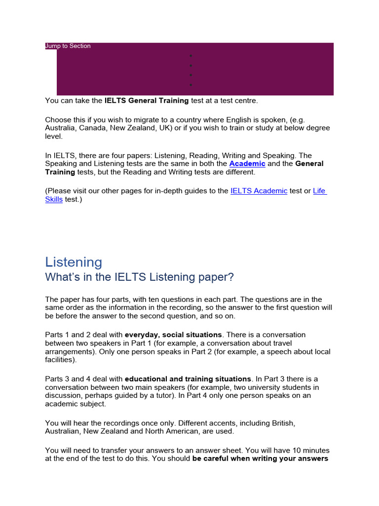 Writing Format | PDF | International English Language Testing System ...