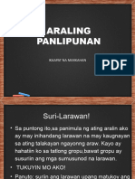 Araling Panlipunan: Ikaapat Na Markahan