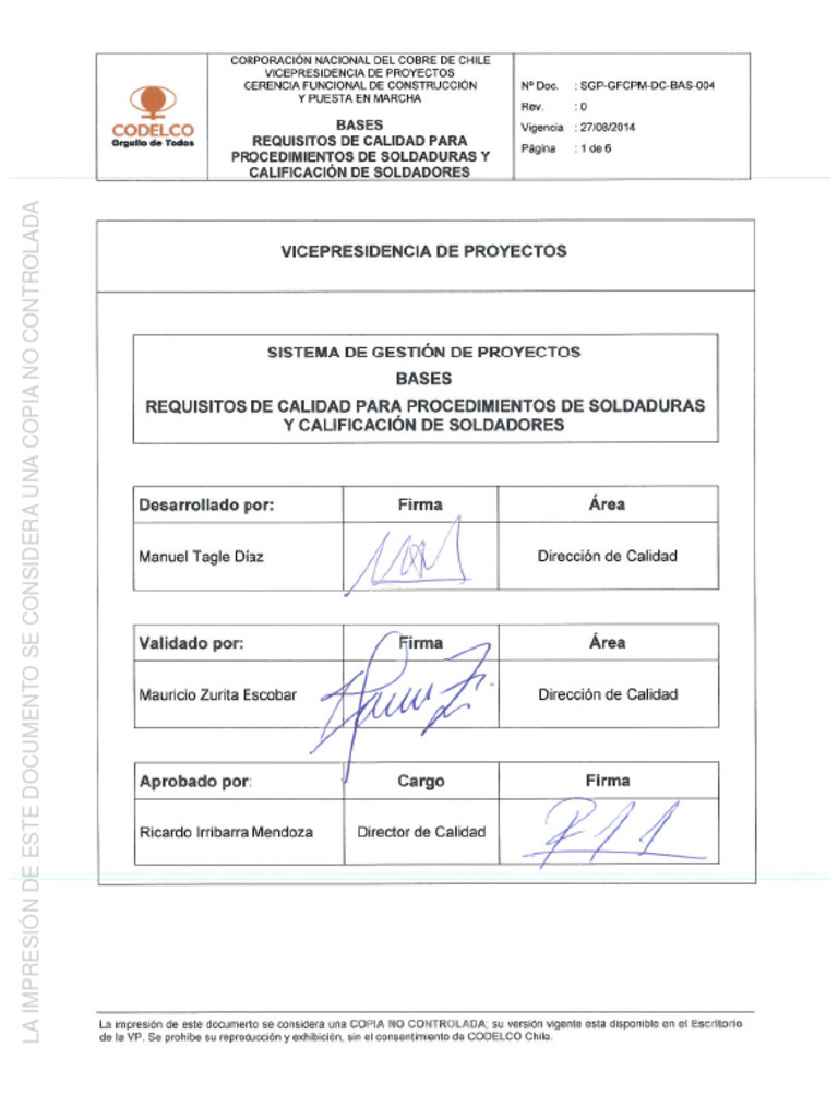 6.02.03 Sgp-Gfcpm-Dc-Bas-004 | PDF | Soldadura | Construcción