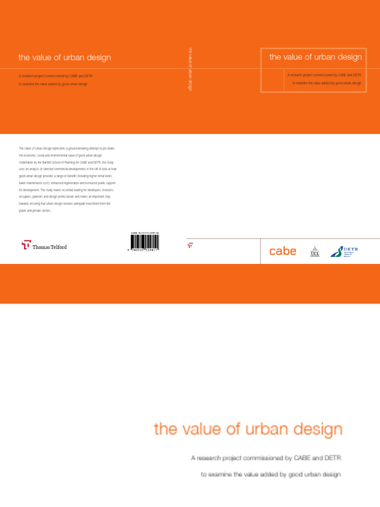 The Value of Urban Design - 0 | PDF | Value (Economics) | Urban Design