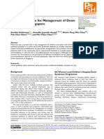 Clinical Guideline For Management of Down Syndrome in Singapore