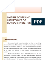 Nature and Scope of Environmental Studies