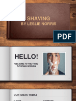 2 - Shaving by Leslie Norris