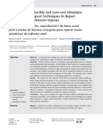 A Simple, Reproducible and Low-Cost Simulator For Teaching Surgical Techniques To Repair Obstetric Anal Sphincter Injuries