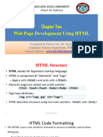 Chapter 2, HTML Web