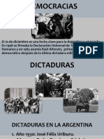Dictaduras y Democracias en La Argentina