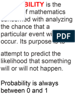 Lecture Probability