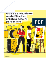 Guide de L Tudiante Ou de L Tudiant Artiste Besoins Particuliers 2023 28205